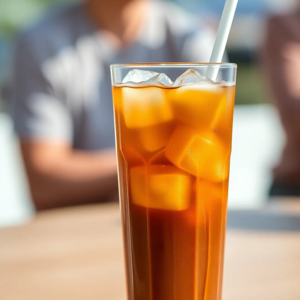 Copo de Cold Brew com gelo